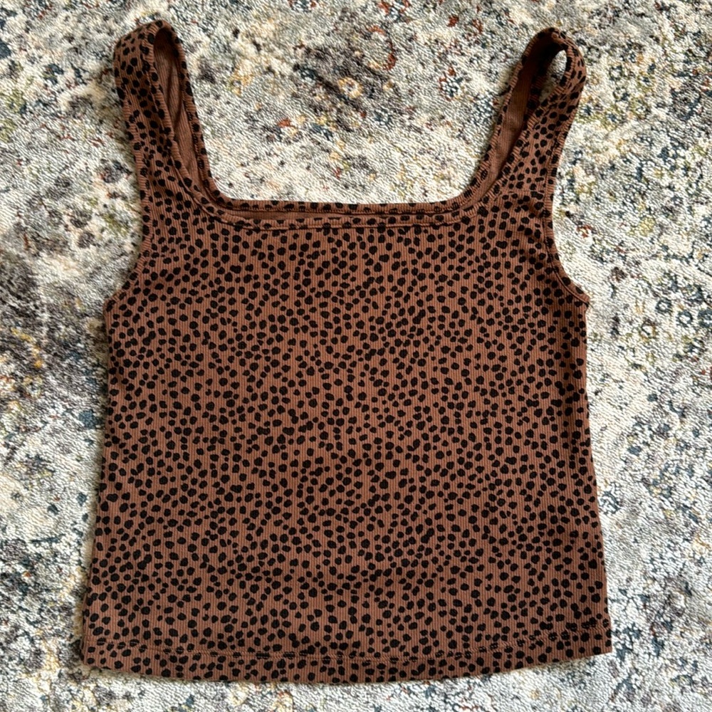 Brown crop top